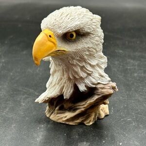 Majestic Eagle Bird Figurine - White and Brown, patriotic